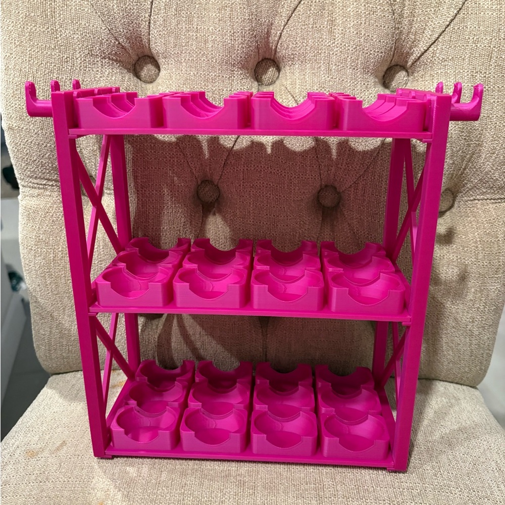 Pink Hand Sanitizer Storage Rack